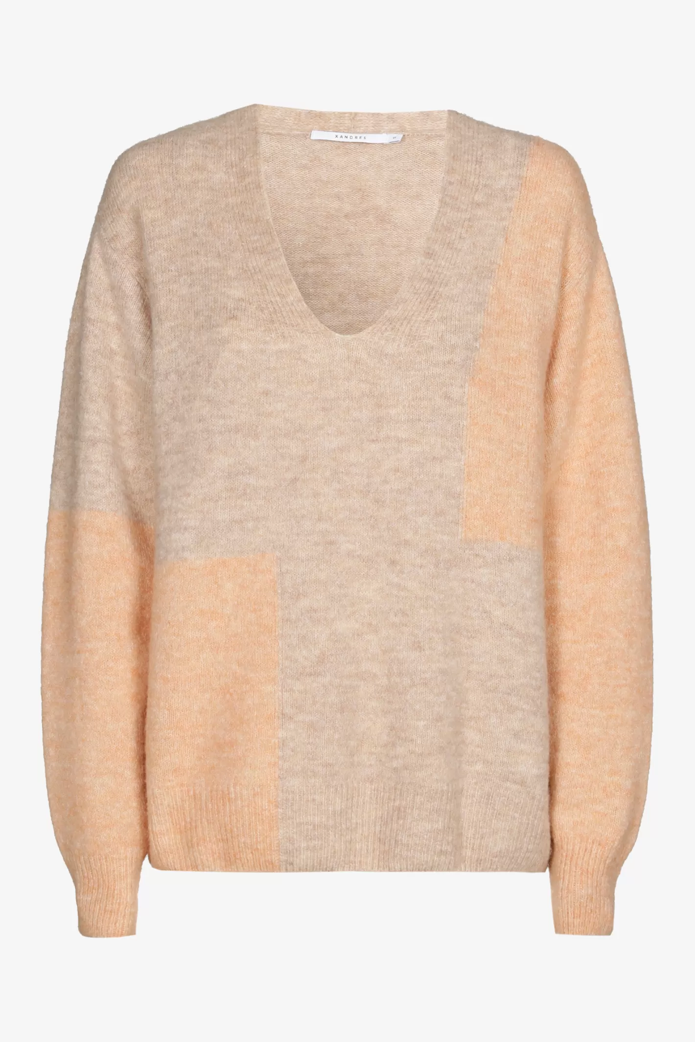 Femme Xandres Pull à couleurs contrastées confectionné dans un mélange de laines