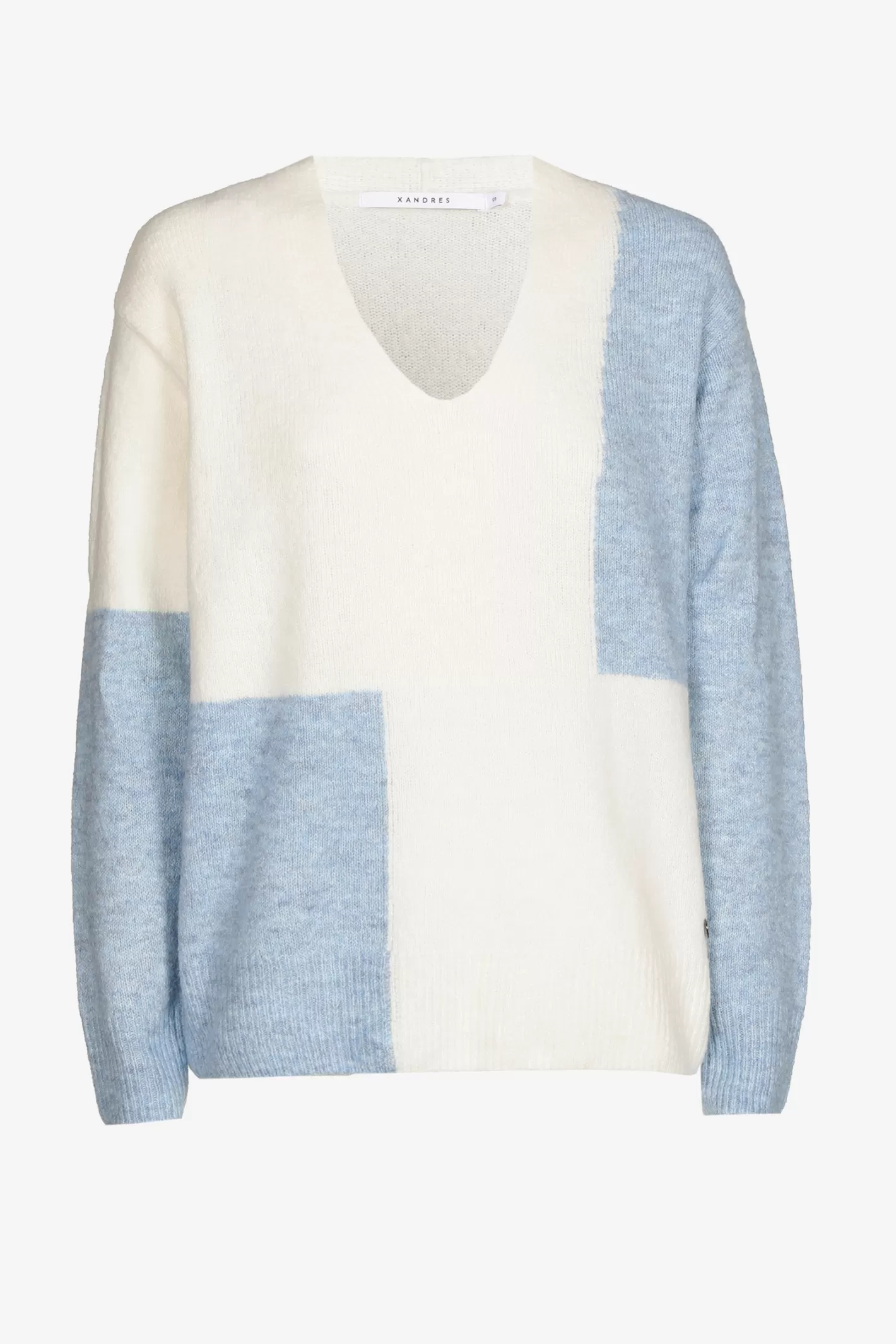 Femme Xandres Pull à couleurs contrastées confectionné dans un mélange de laines