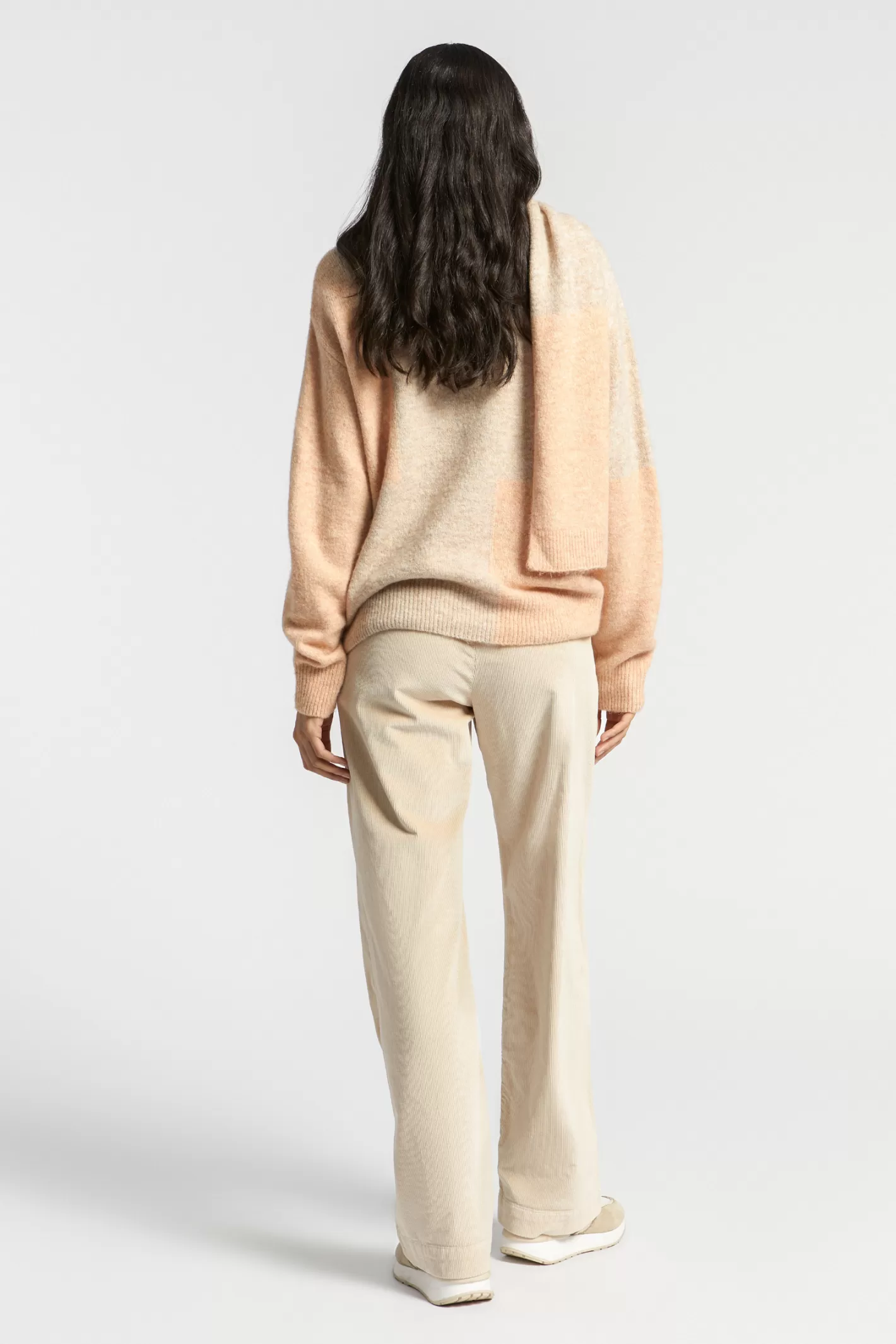 Femme Xandres Pull à couleurs contrastées confectionné dans un mélange de laines